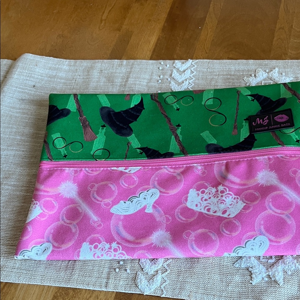 MJ Pink and Green Women's Accessory Bag